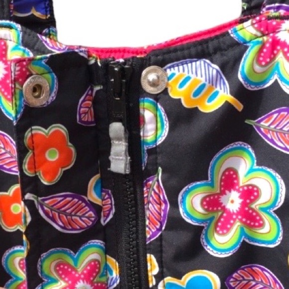 HANNA ANDERSSON Floral Far & Near Snow Bib / Snow Pants size 2 Toddler (80cm) - Picture 5 of 16